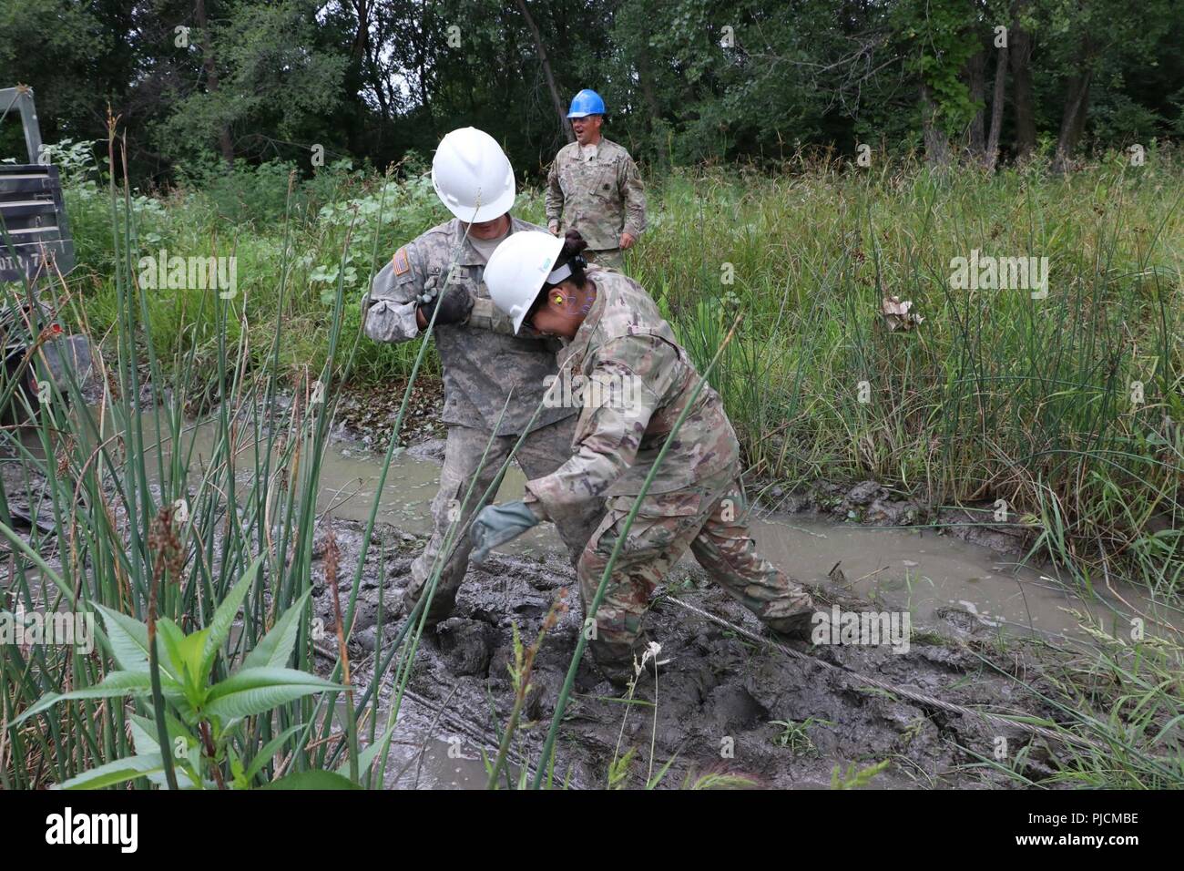 Spc. Cody Johnston, a wheeled vehicle mechanic with the 419th