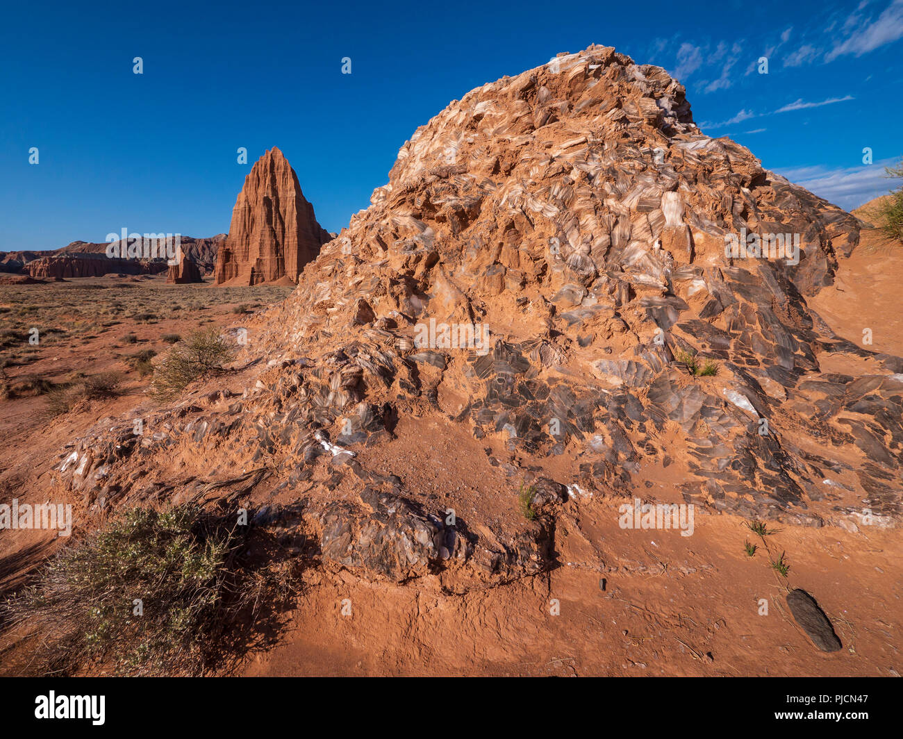 Glass mountain capitol reef national park hires stock photography and