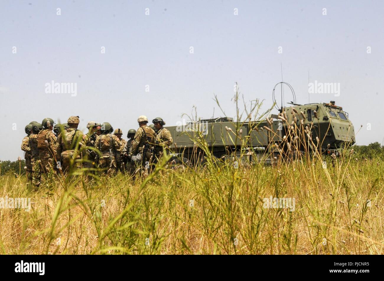 Soldiers with A Battery of the 4th Battalion/133rd Field Artillery