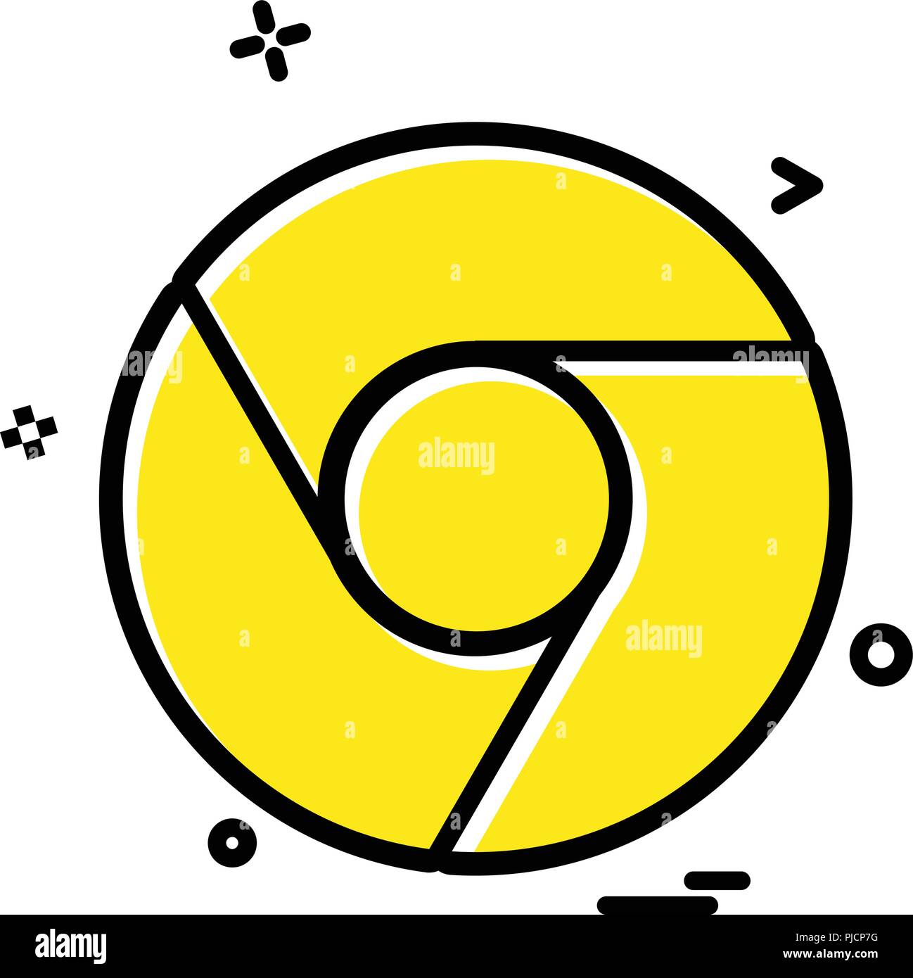 Google Chrome Icon Design Vector Stock Vector Image Art Alamy