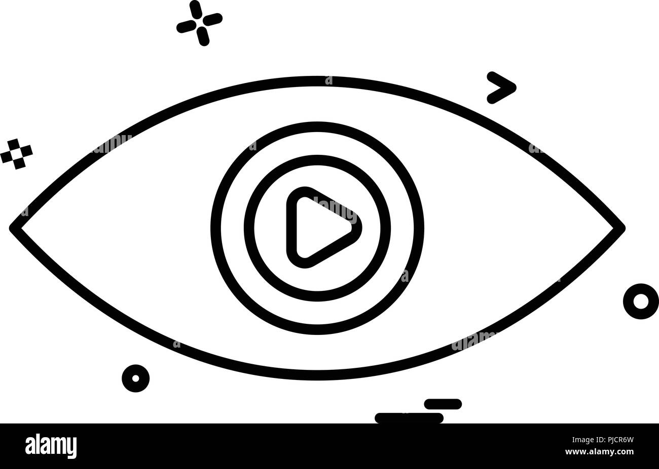 Eye icon design vector Stock Vector Image & Art - Alamy