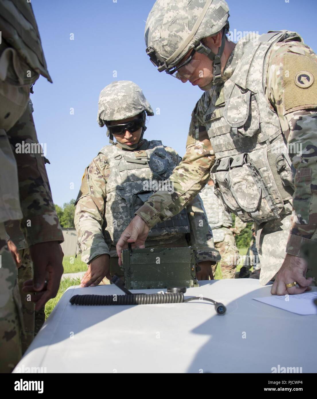 FORT KNOX, Ky. – 1st Theater Sustainment Command Soldiers learn 