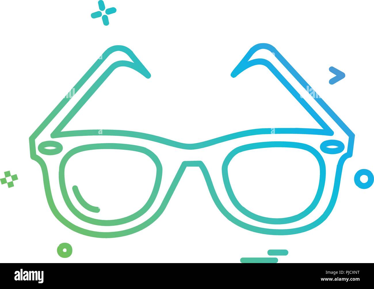 Glasses icon design vector Stock Vector Image & Art - Alamy
