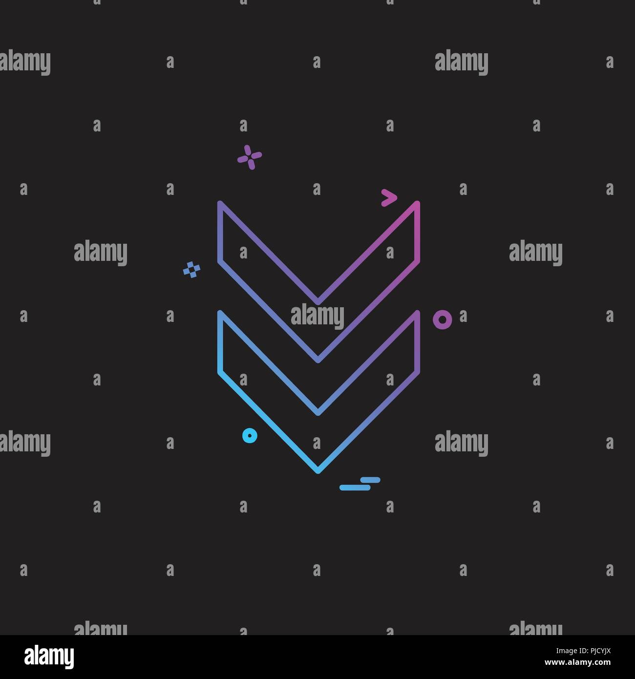 Down arrow icon design vector Stock Vector Image & Art - Alamy