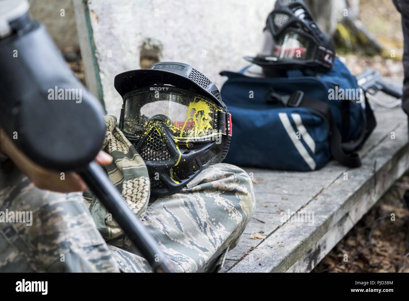A Tactical Combat Casualty Care instructor waits for 673d Medical Group