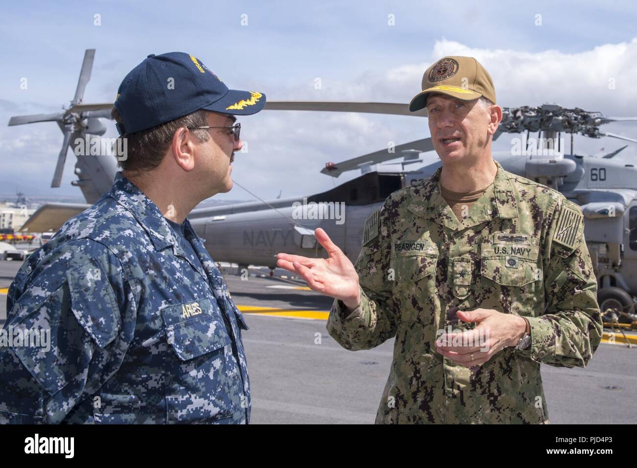 Paul Reed Usphs PEARL HARBOR, Hawaii (July 17, 2018) Rear Adm. Paul Pearigen, right ...