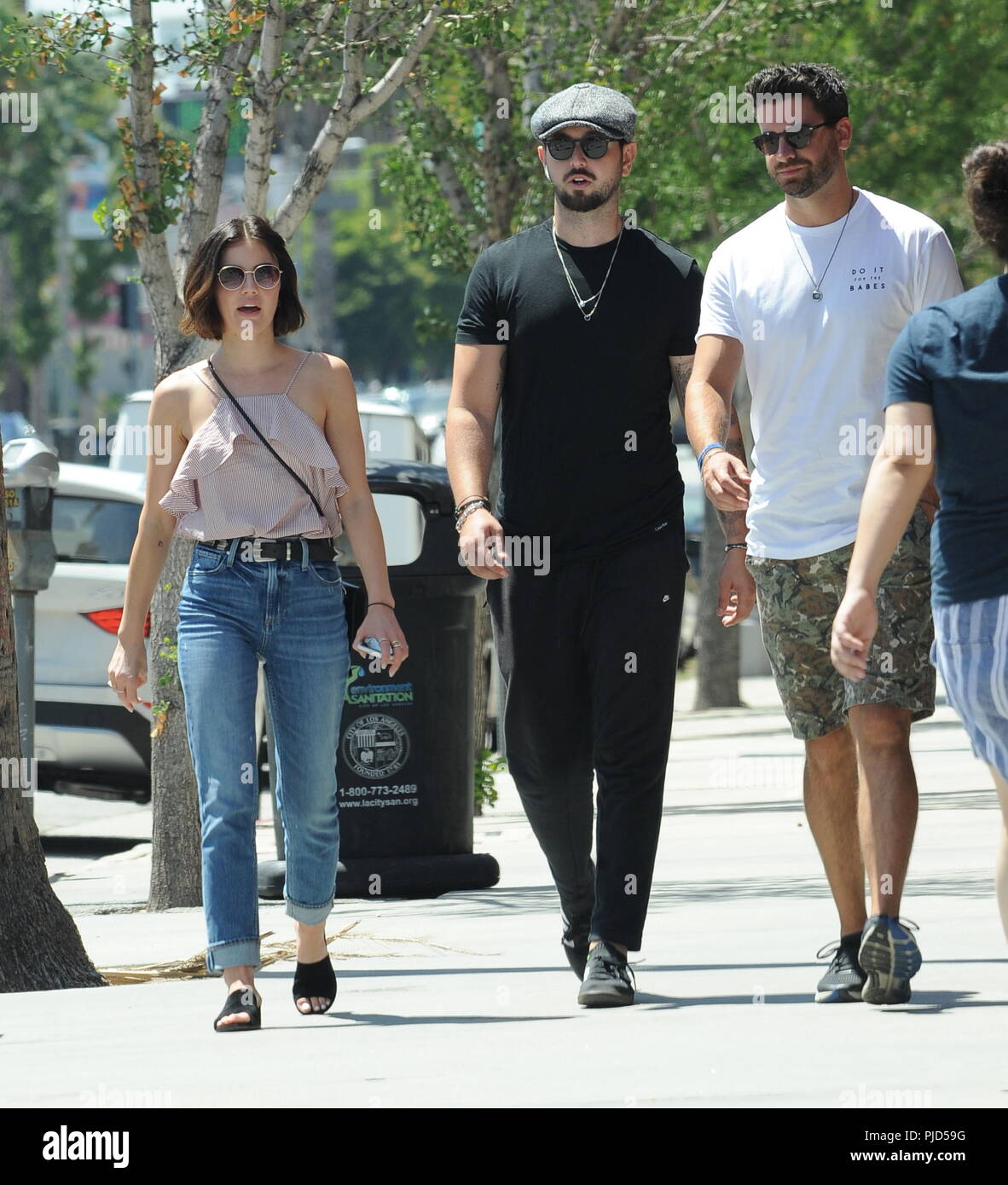Actress Lucy Hale grabbing lunch with ashley greene's husband Paul
