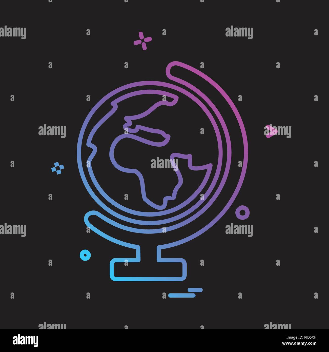 World globe icon design vector Stock Vector Image & Art - Alamy