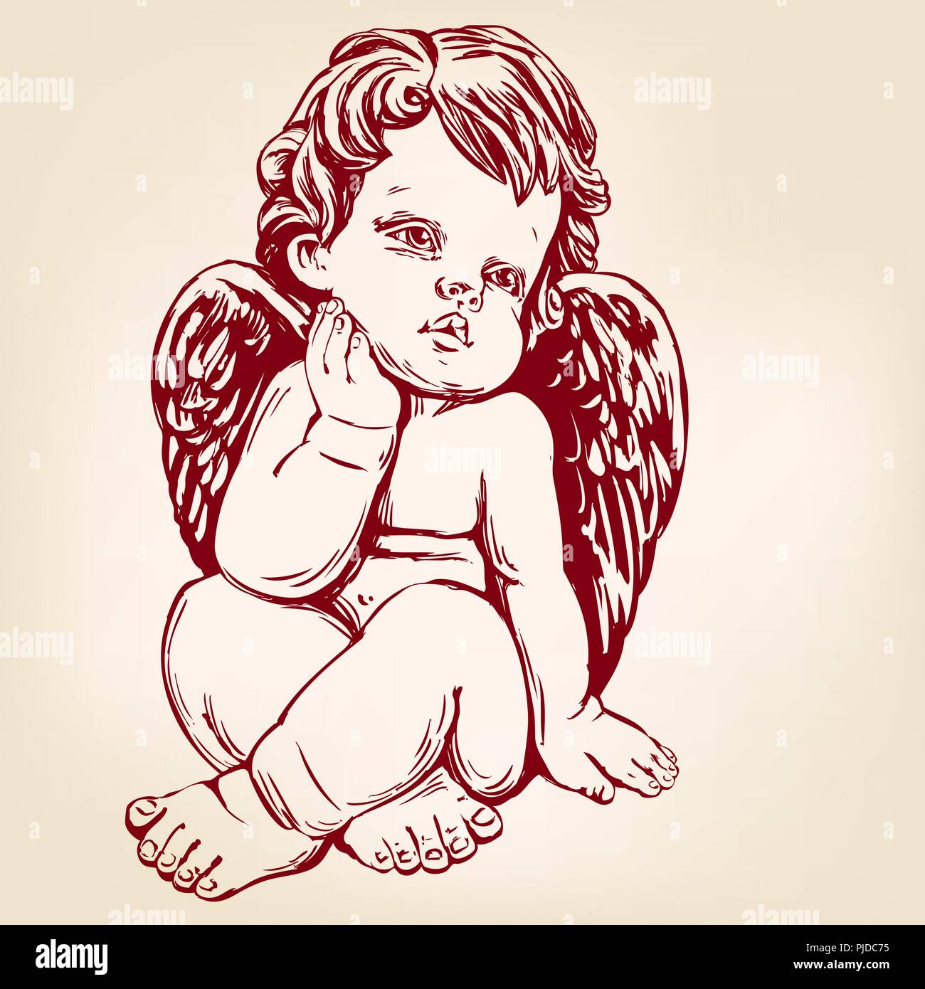 Angel Illustration High Resolution Stock Photography And Images Alamy