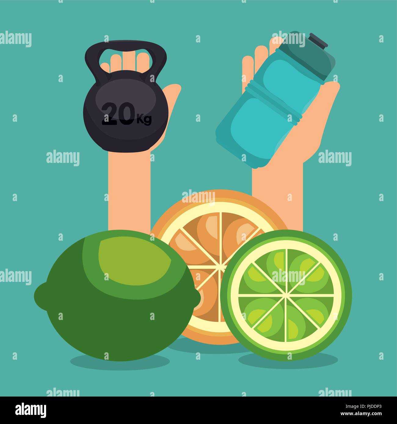 healthy food and fitness icons Stock Vector Image & Art - Alamy