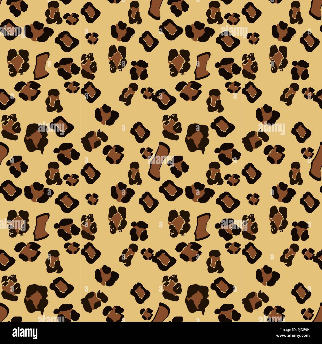 Leopard seamless pattern design, vector illustration background eps10 ...