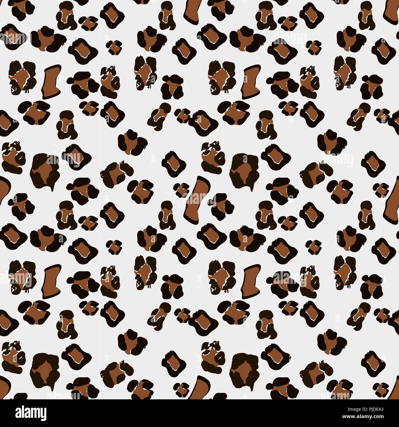 Leopard seamless pattern. White and black seamless. Animal print ...