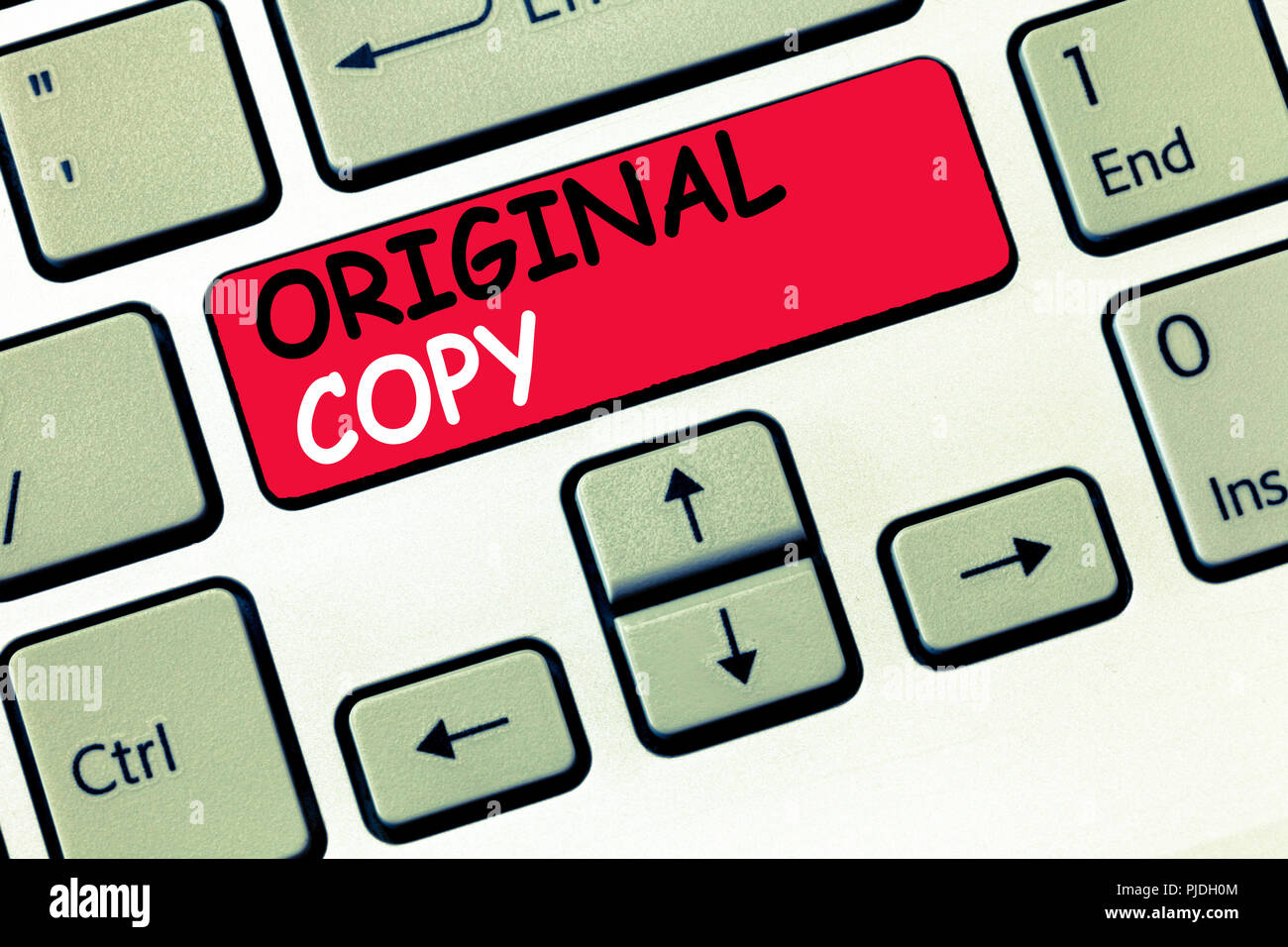 Word writing text Original Copy. Business concept for Main Script ...