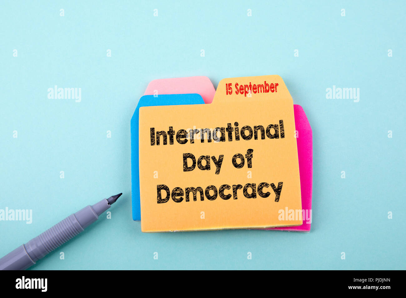International Day of Democracy 15 September Stock Photo - Alamy