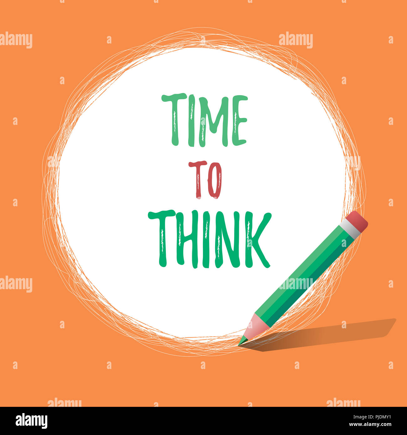 Writing note showing Time To Think. Business photo showcasing Reconsider  some things Reflection time Moment to ponder Stock Photo - Alamy