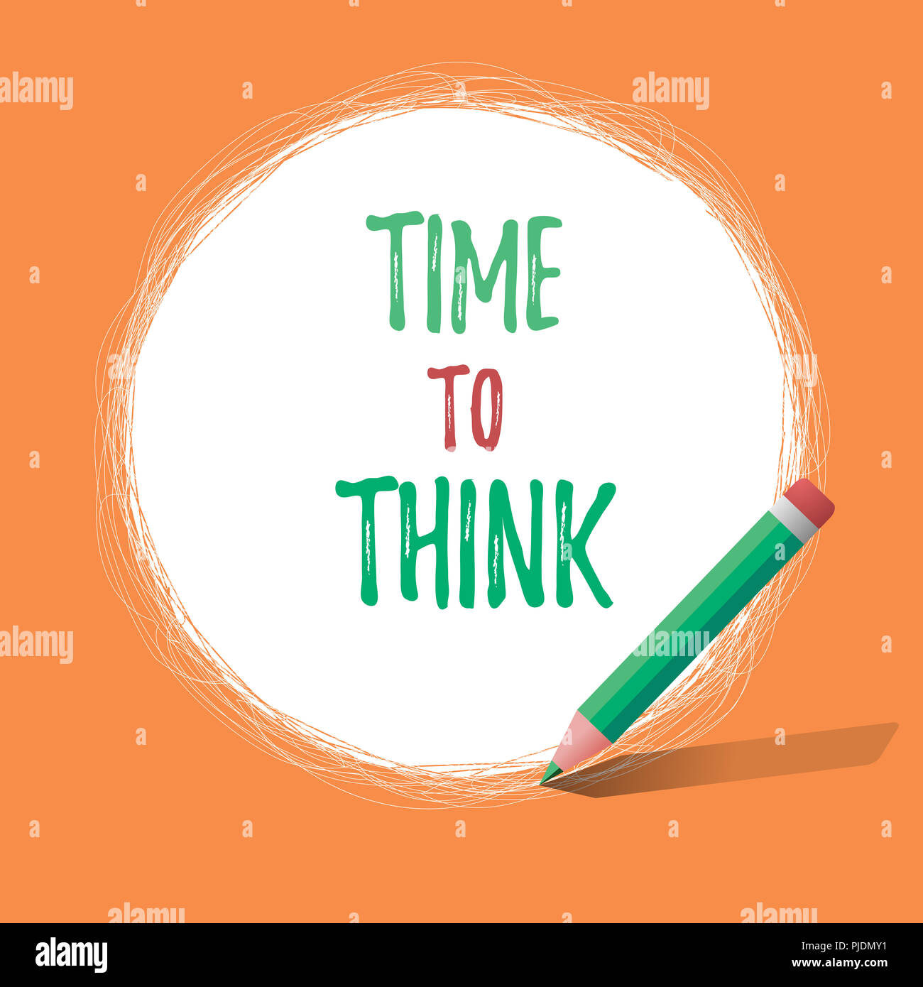 Writing note showing Time To Think. Business photo showcasing