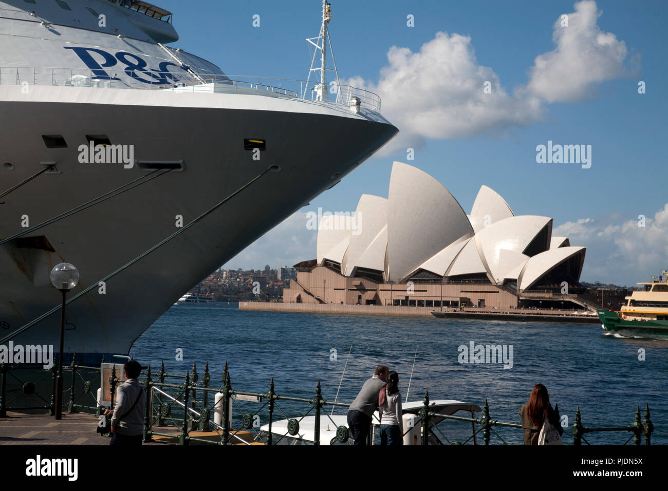 p&o cruise liner pacific jewel circular quay sydney new south wales australia Stock Photo
