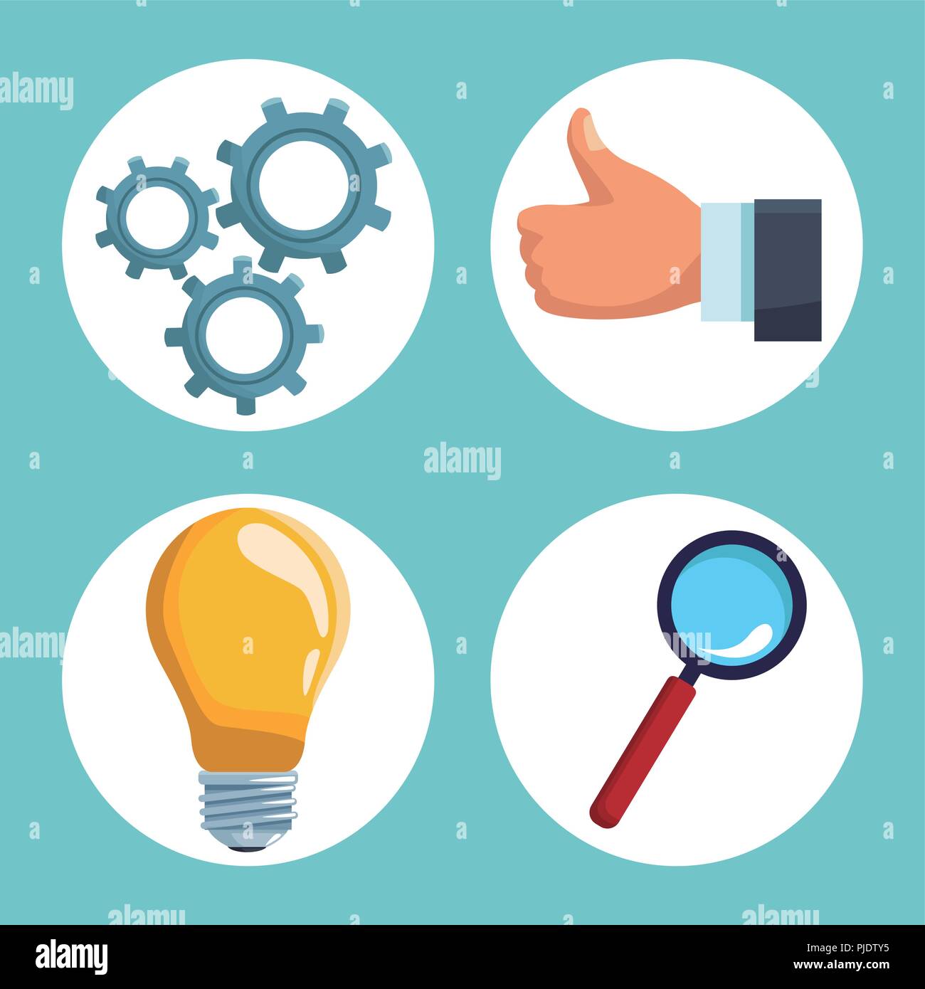 Set of business icons Stock Vector Image & Art - Alamy