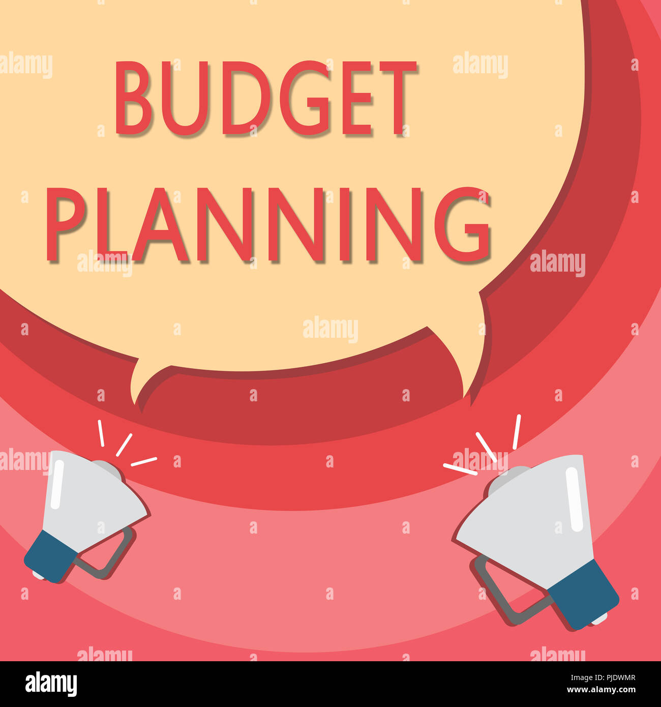 Handwriting text writing Budget Planning. Concept meaning The written