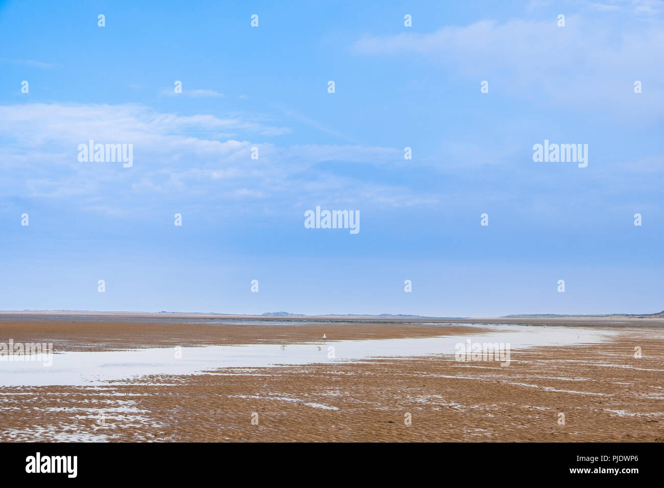 Norfolk beaches offer lots of space to get away from it all. Stock Photo
