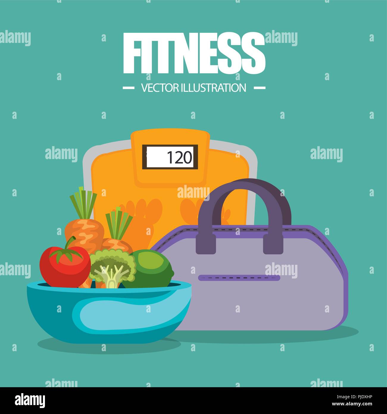 healthy food and fitness icons Stock Vector Image & Art - Alamy