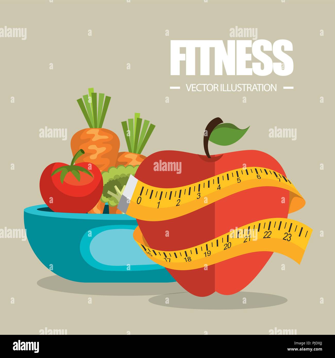 healthy food and fitness icons Stock Vector Image & Art - Alamy