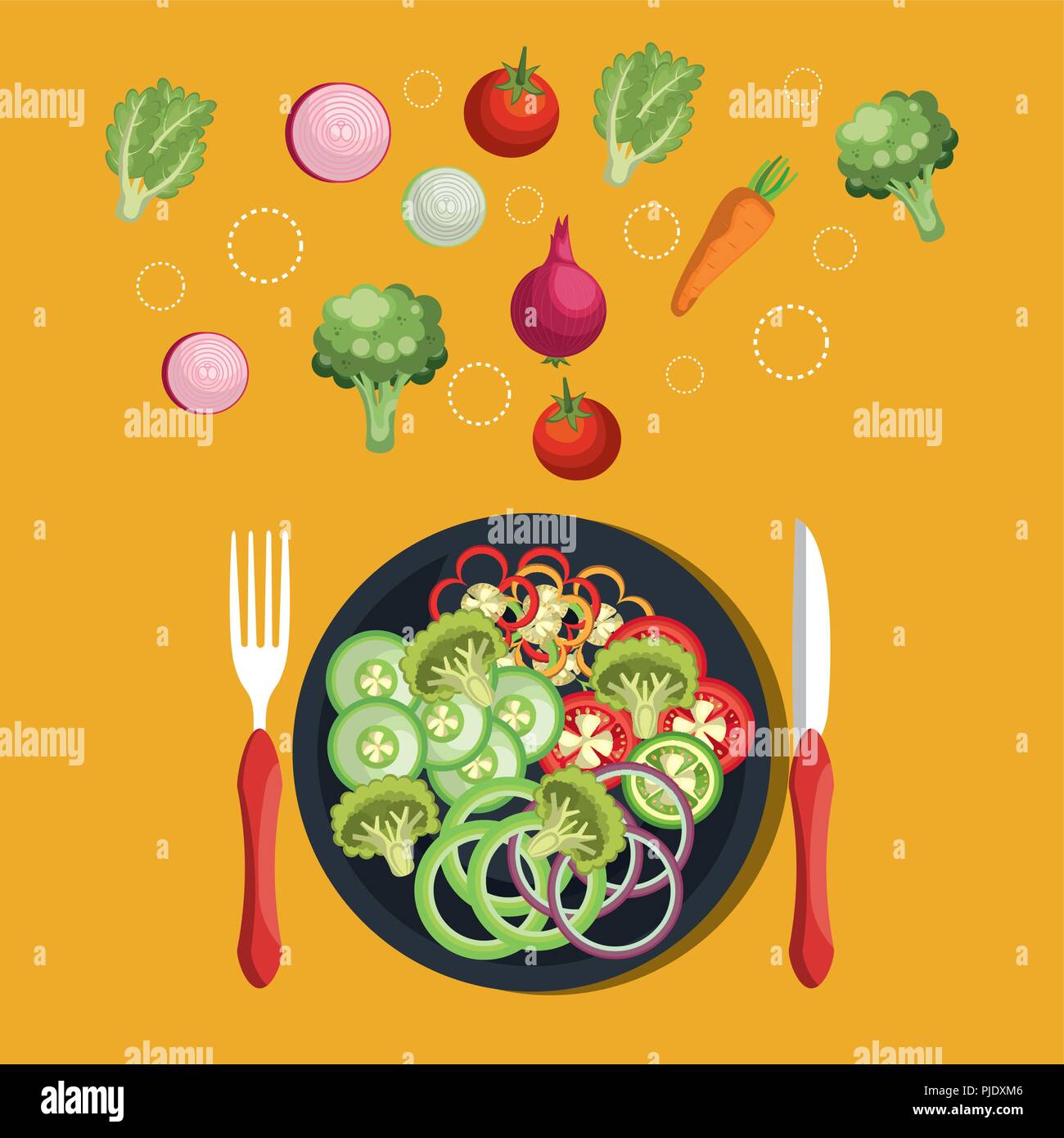 vegan diet healthy lifestyle Stock Vector Image & Art - Alamy
