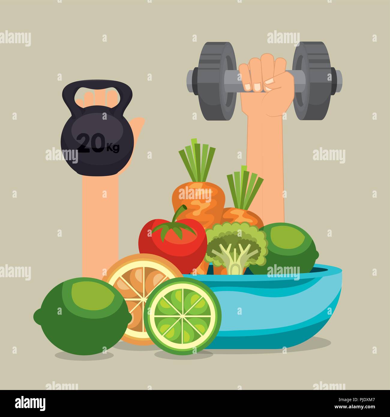 healthy food and fitness icons Stock Vector Image & Art - Alamy