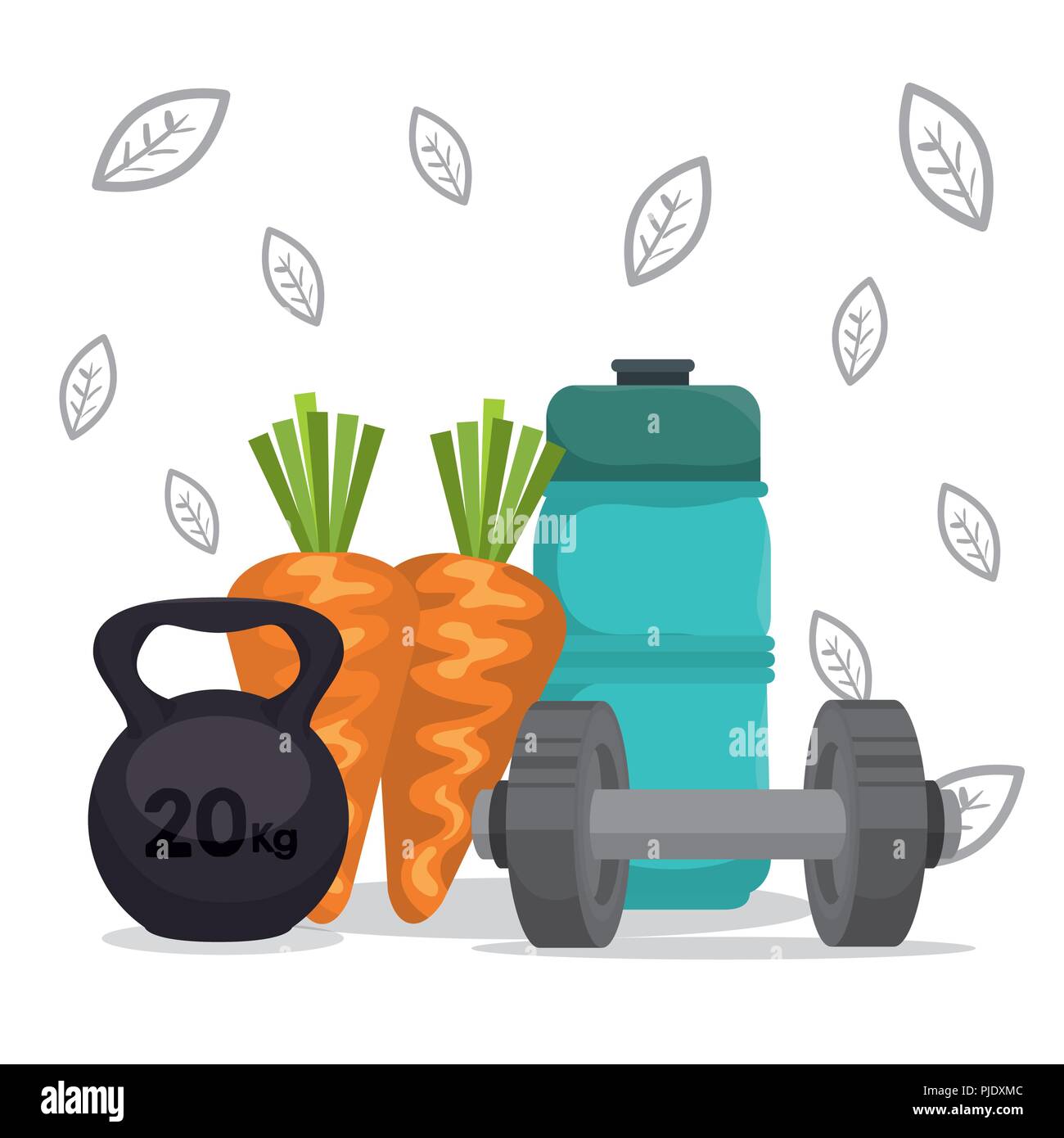 healthy food and fitness icons Stock Vector Image & Art - Alamy