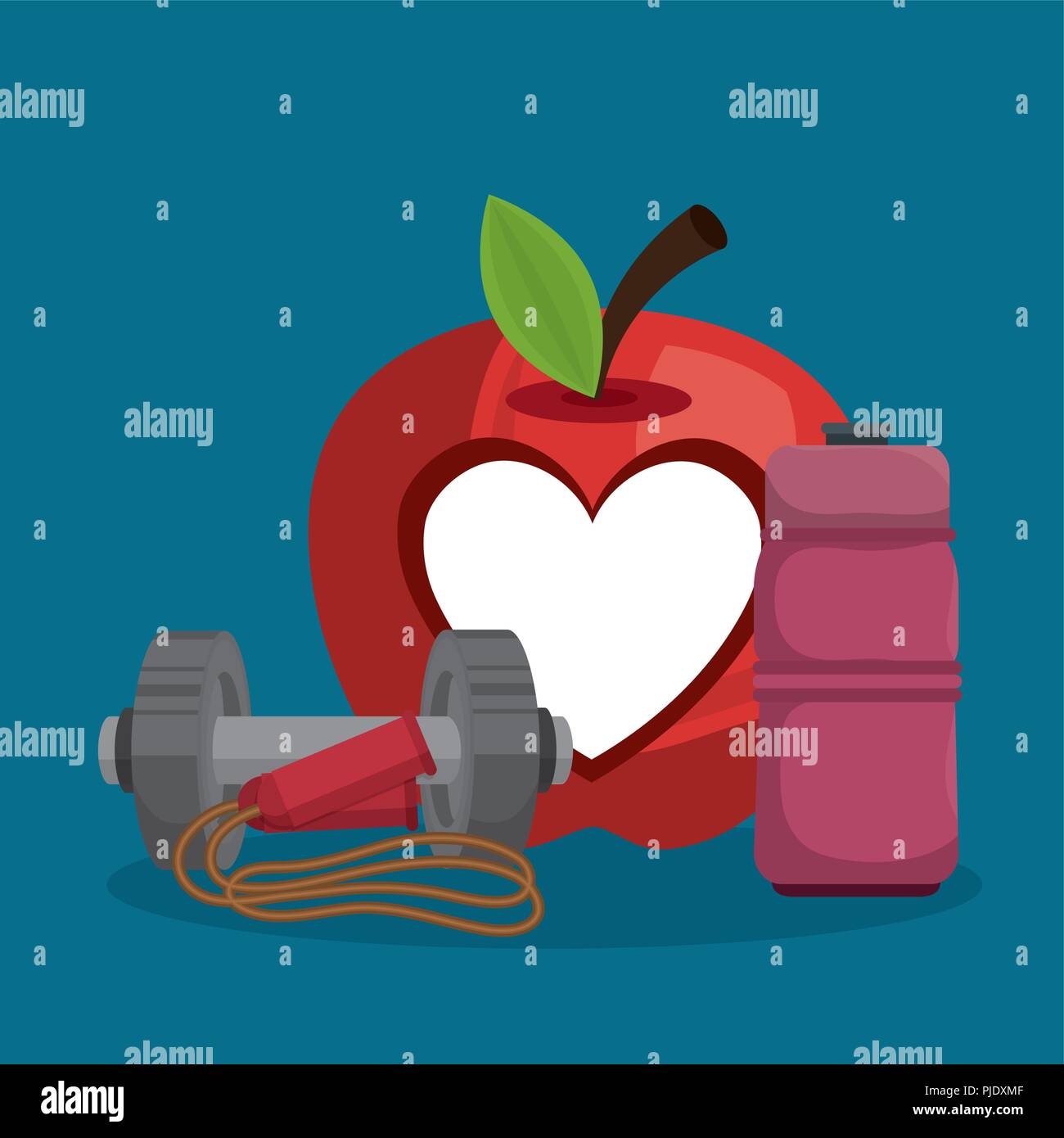 healthy food and fitness icons Stock Vector Image & Art - Alamy