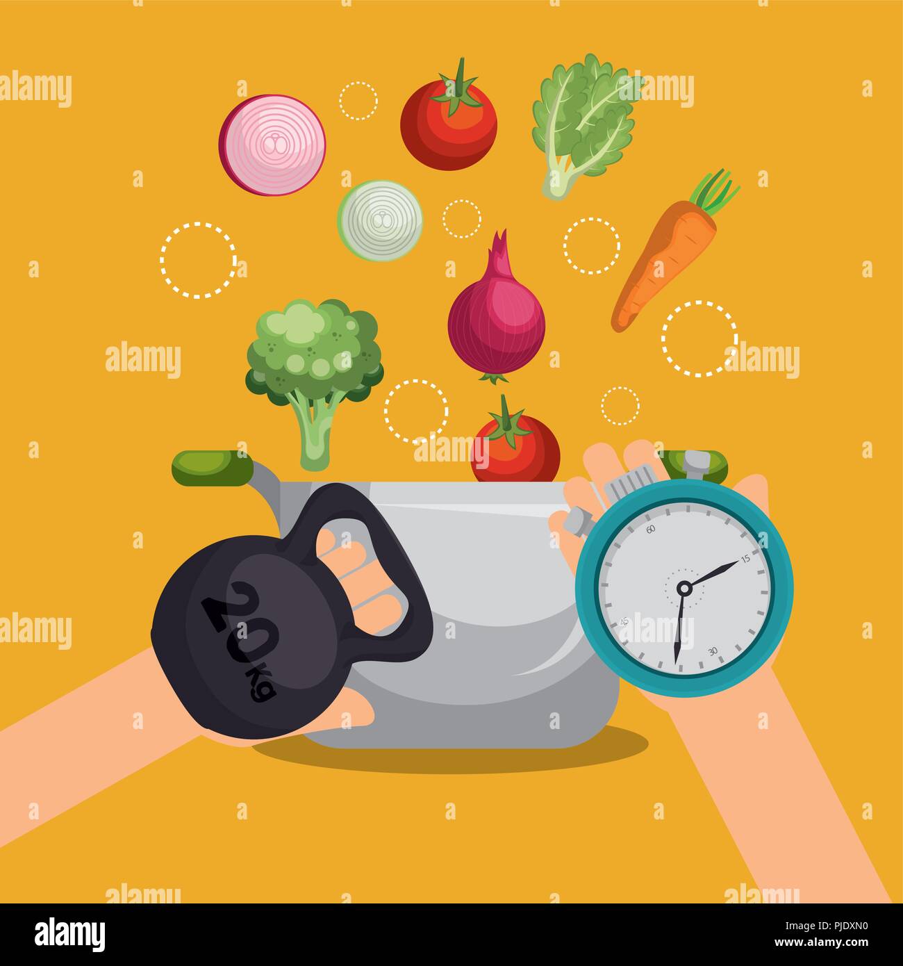 healthy food and fitness icons Stock Vector Image & Art - Alamy