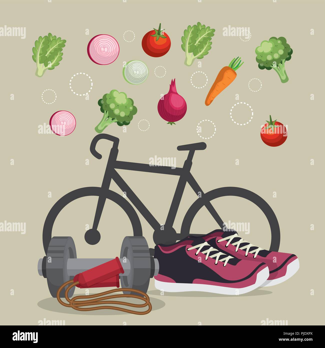 healthy food and fitness icons Stock Vector Image & Art - Alamy