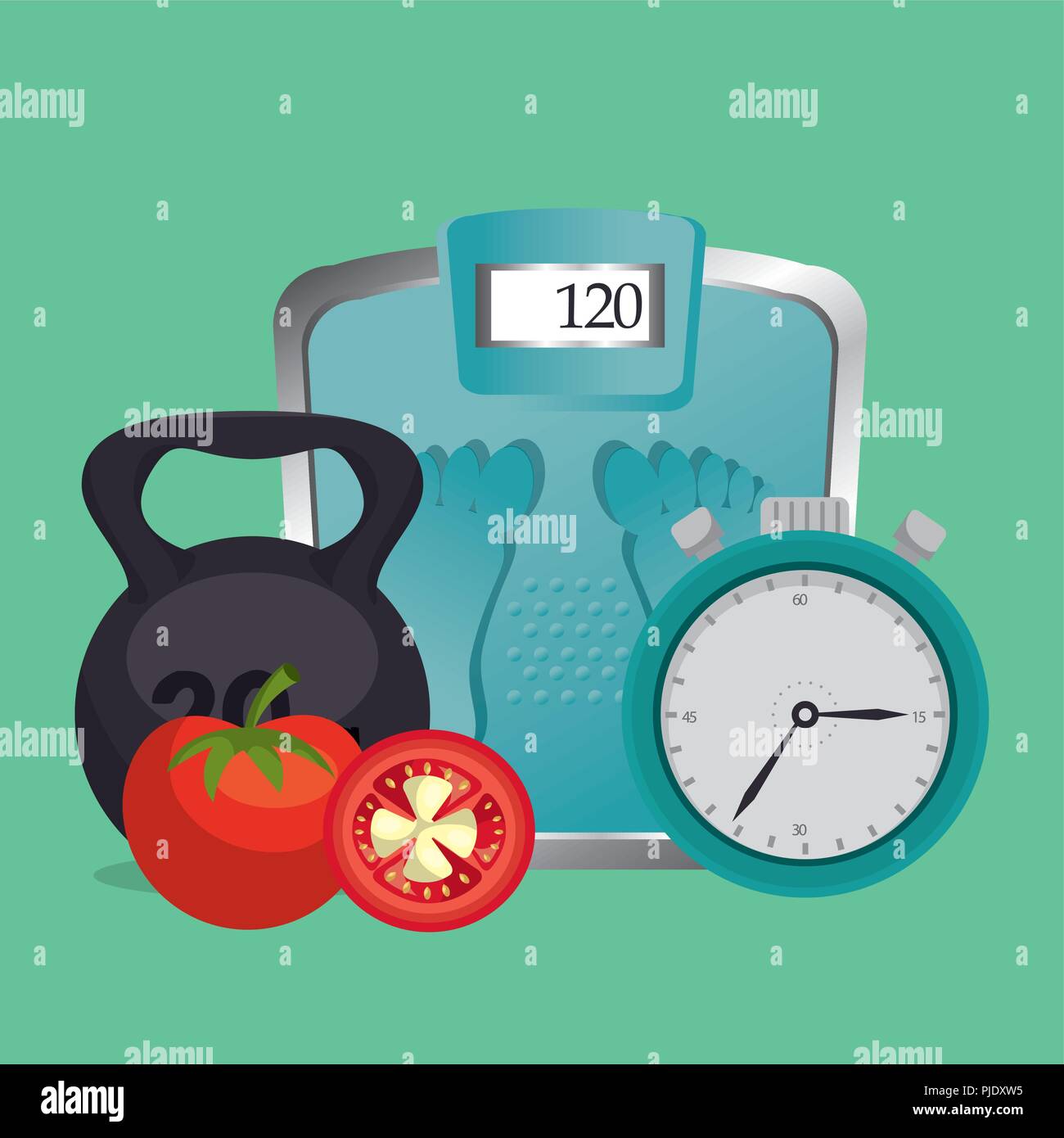 healthy food and fitness icons Stock Vector Image & Art - Alamy