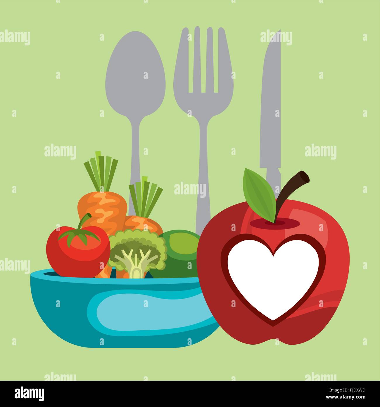 vegan diet healthy lifestyle Stock Vector Image & Art - Alamy