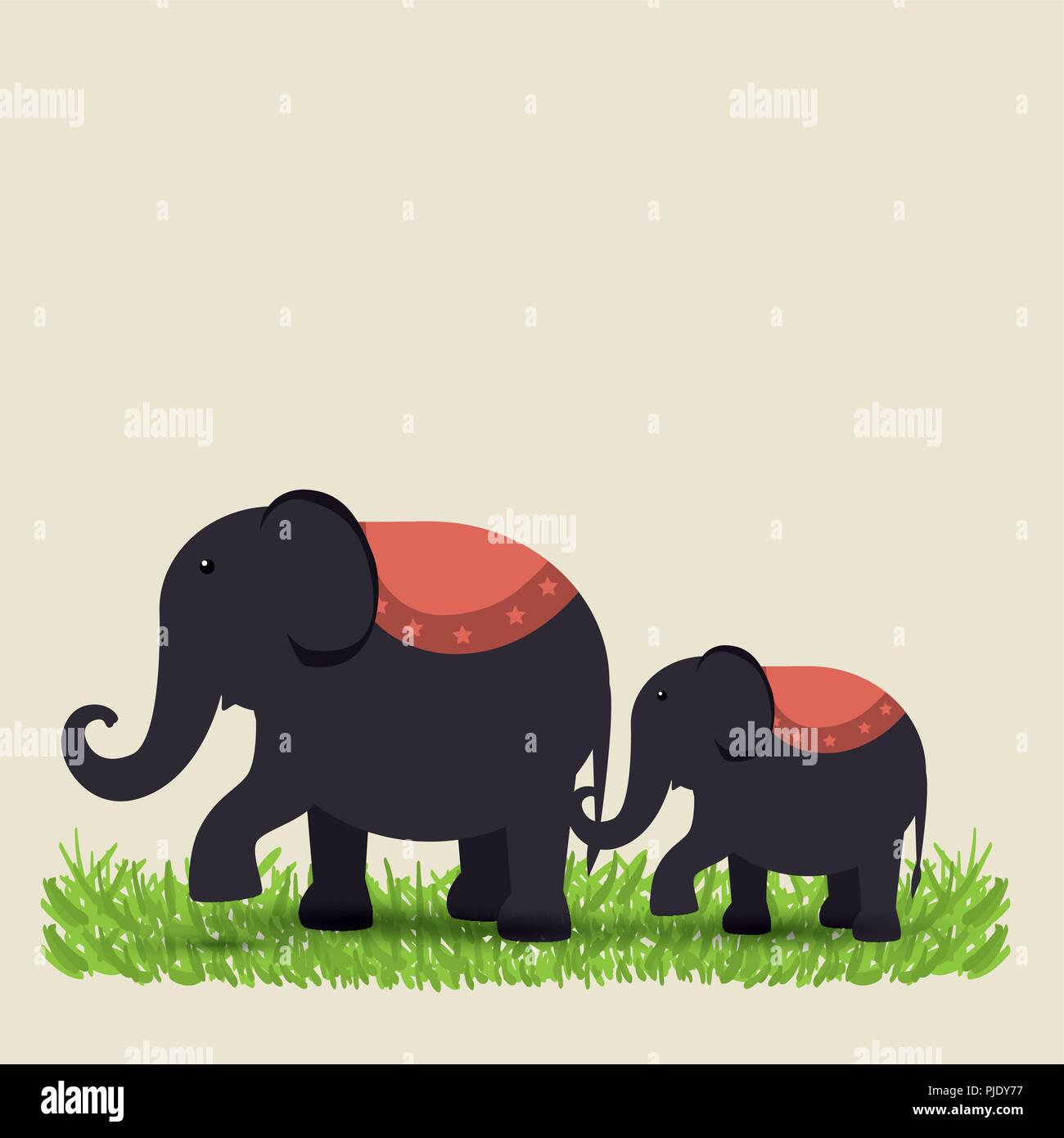 elephant circus show icons Stock Vector Image & Art - Alamy