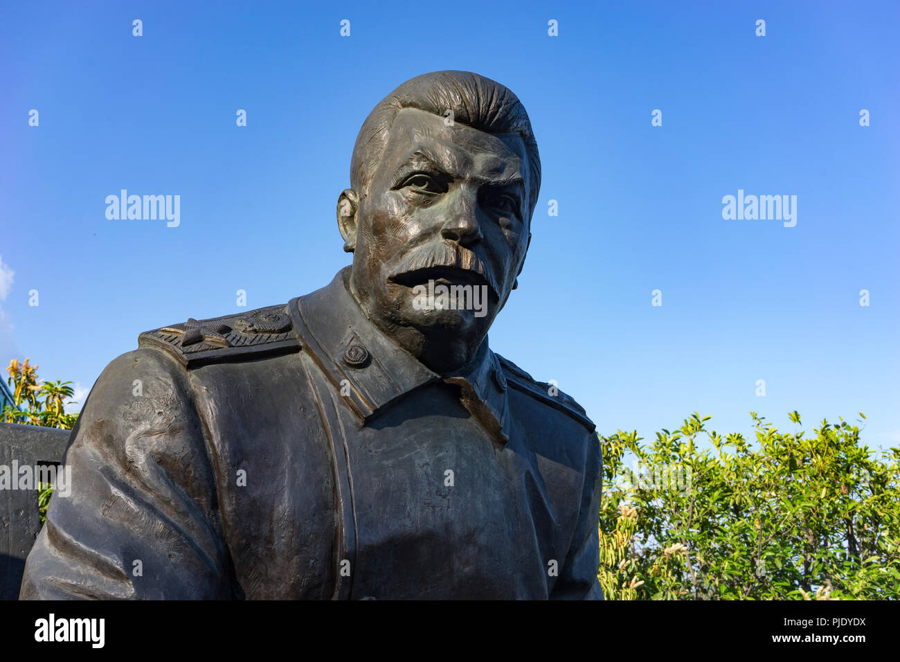 Yalta, Crimea-may 30, 2016: the monument by sculptor Zurab Tsereteli dedicated to the Yalta conference in 1945. Stock Photo