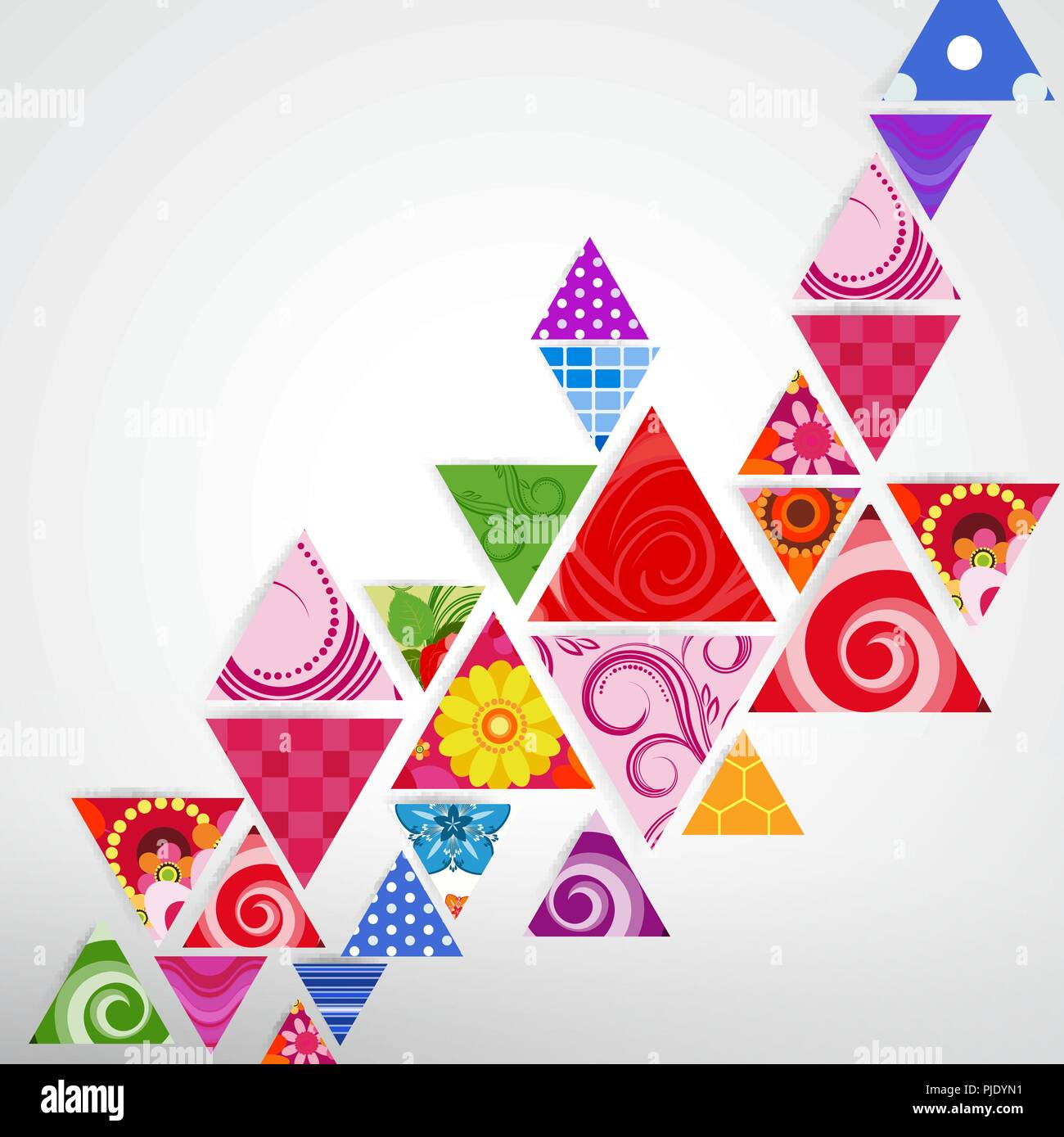 abstract ornamental triangle background Stock Vector Image & Art - Alamy