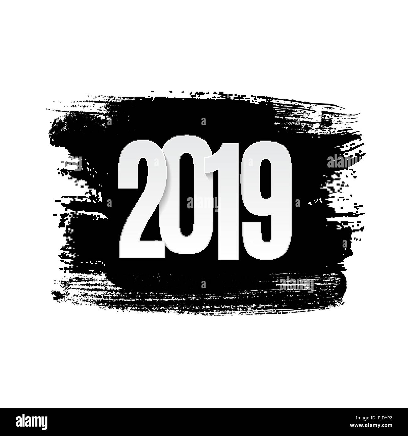 Happy New Year 2019 Background Vector Illustration Stock Vector Image