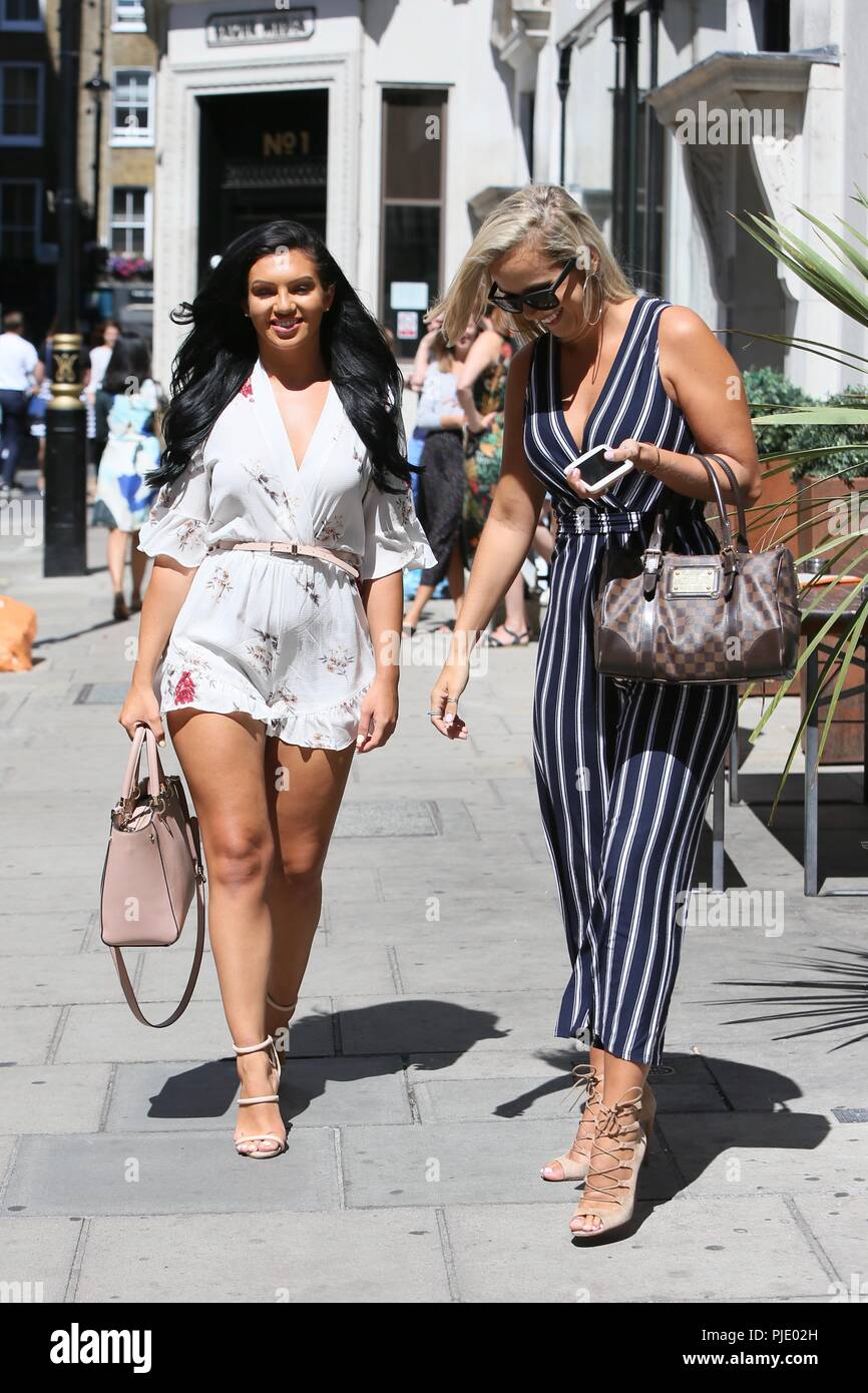 Alexandra Cane and her mother Janice seen leaving Bauer Media, London,  after doing radio interviews. Featuring: