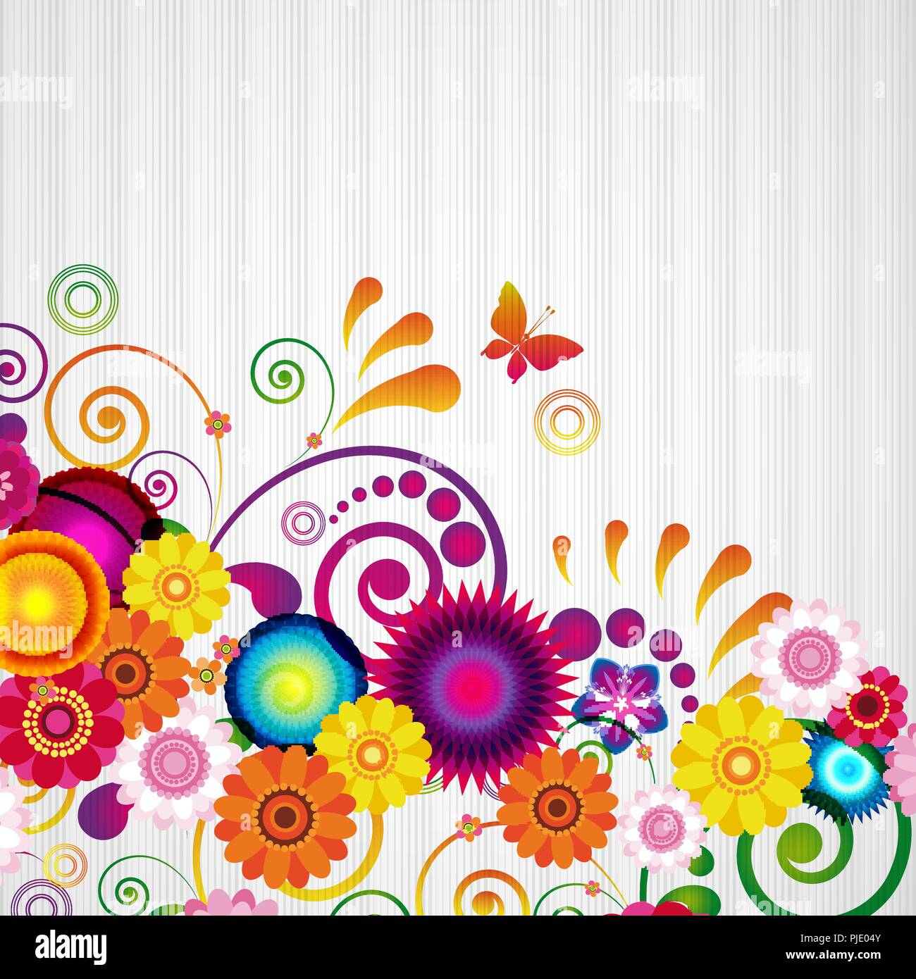 Gift card. Floral design background Stock Vector Image & Art Alamy