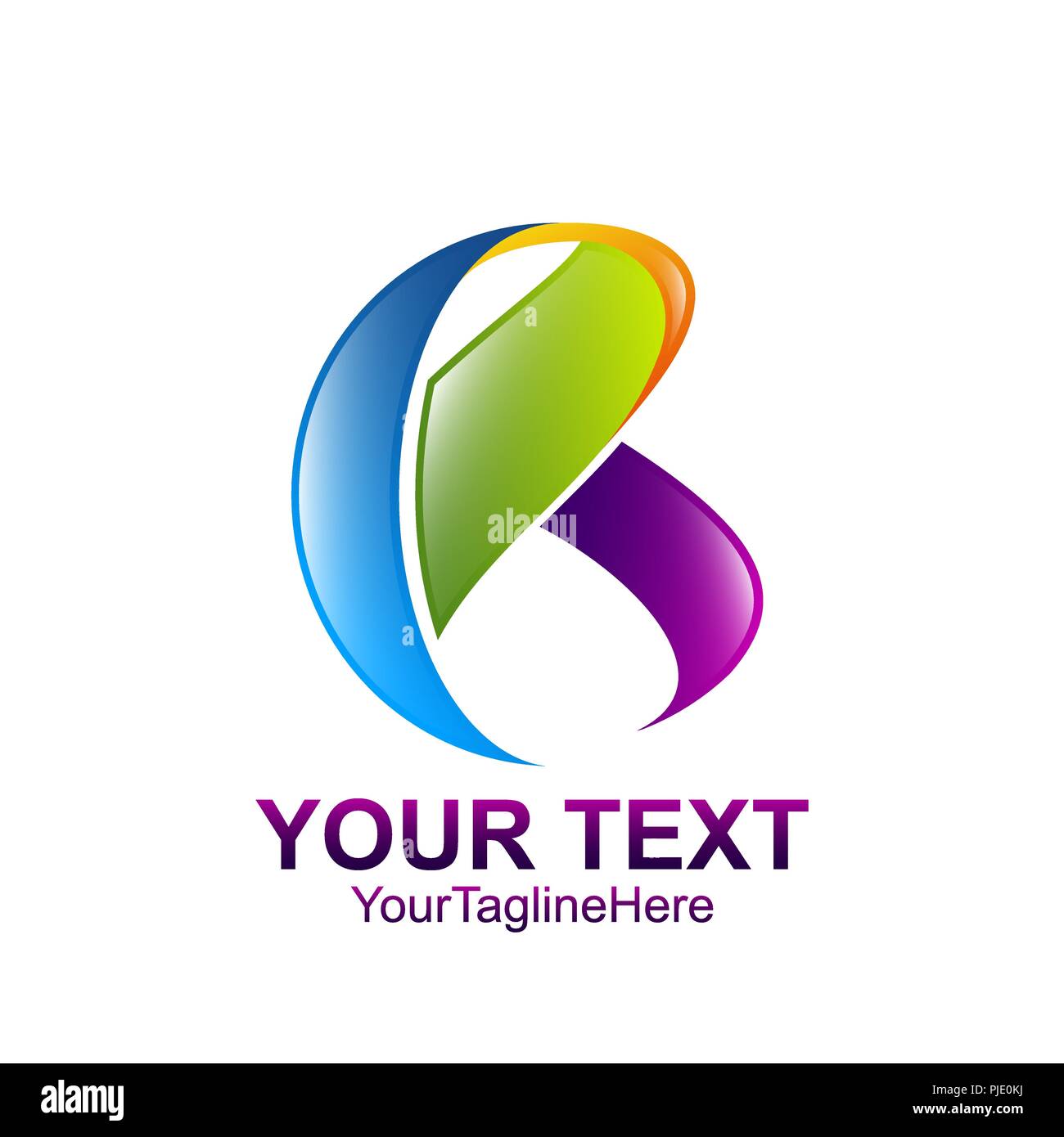 Initial letter R logo template colorful design for business and company ...