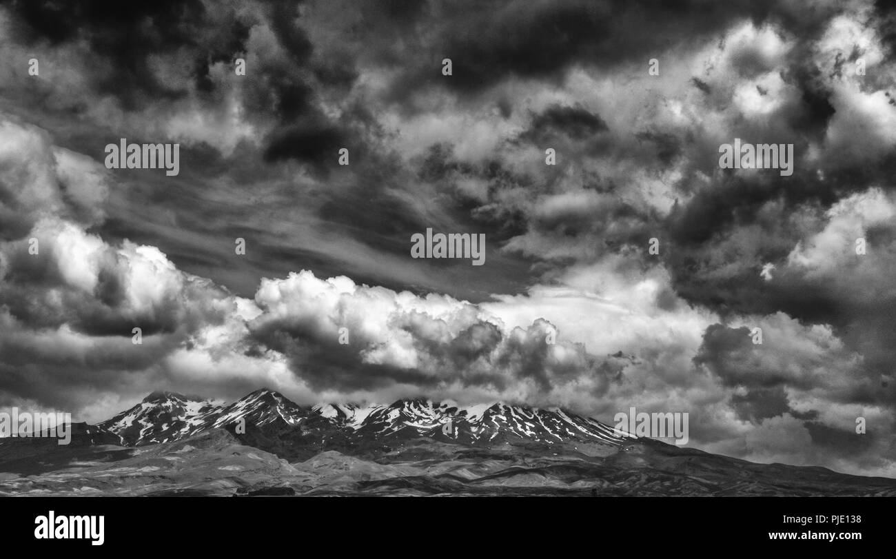 Mount Ruapehu - Tongariro National Park Stock Photo