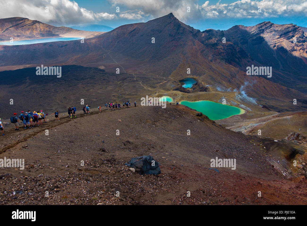 Tongariro Alpine Crossing Stock Photo