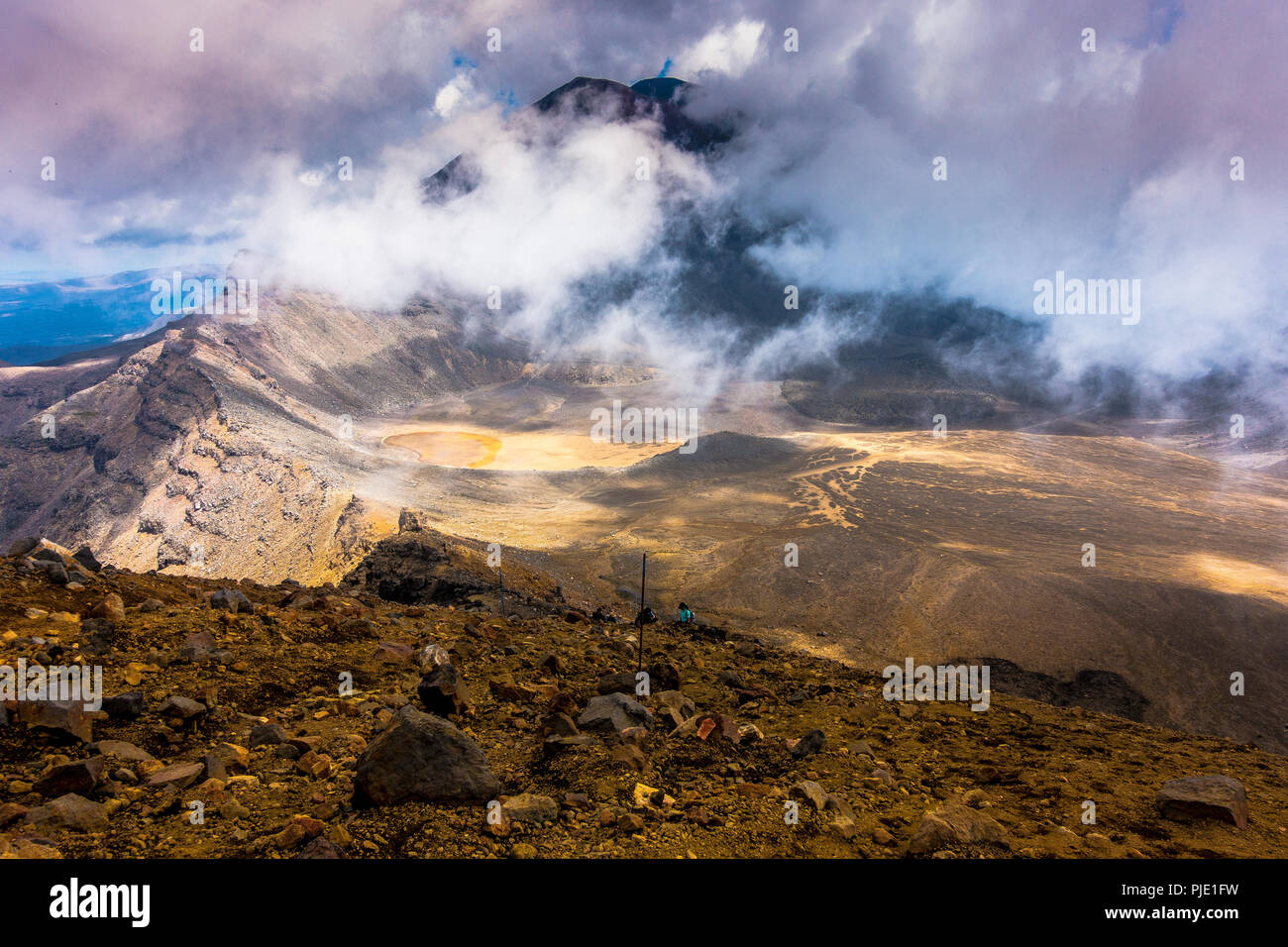 Tongariro Alpine Crossing Stock Photo