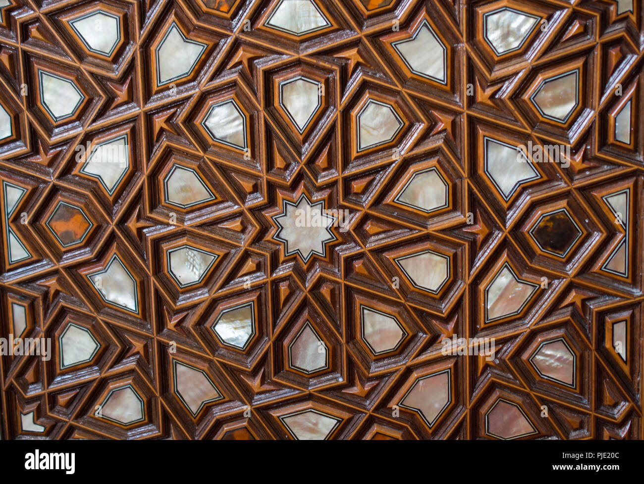 Ottoman Turkish art with geometric patterns in view Stock Photo Alamy
