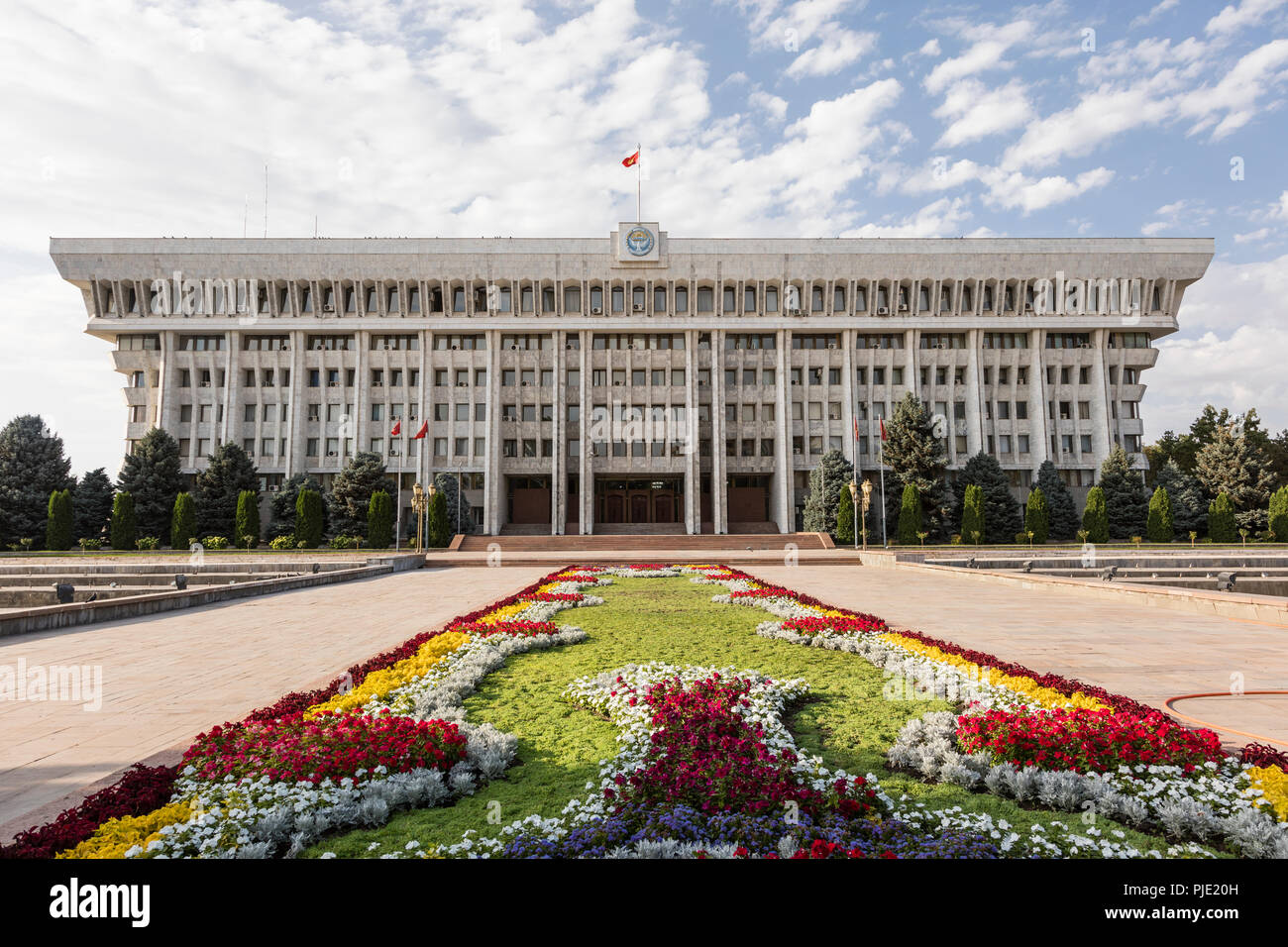 The Parliament of the Kyrgyz Republic in Bishkek Stock Photo