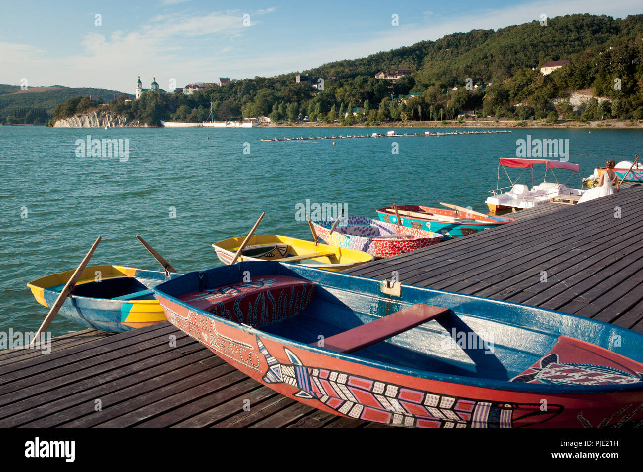 Abrau lake, Abrau Durso (Abrau Dyurso Stock Photo - Alamy