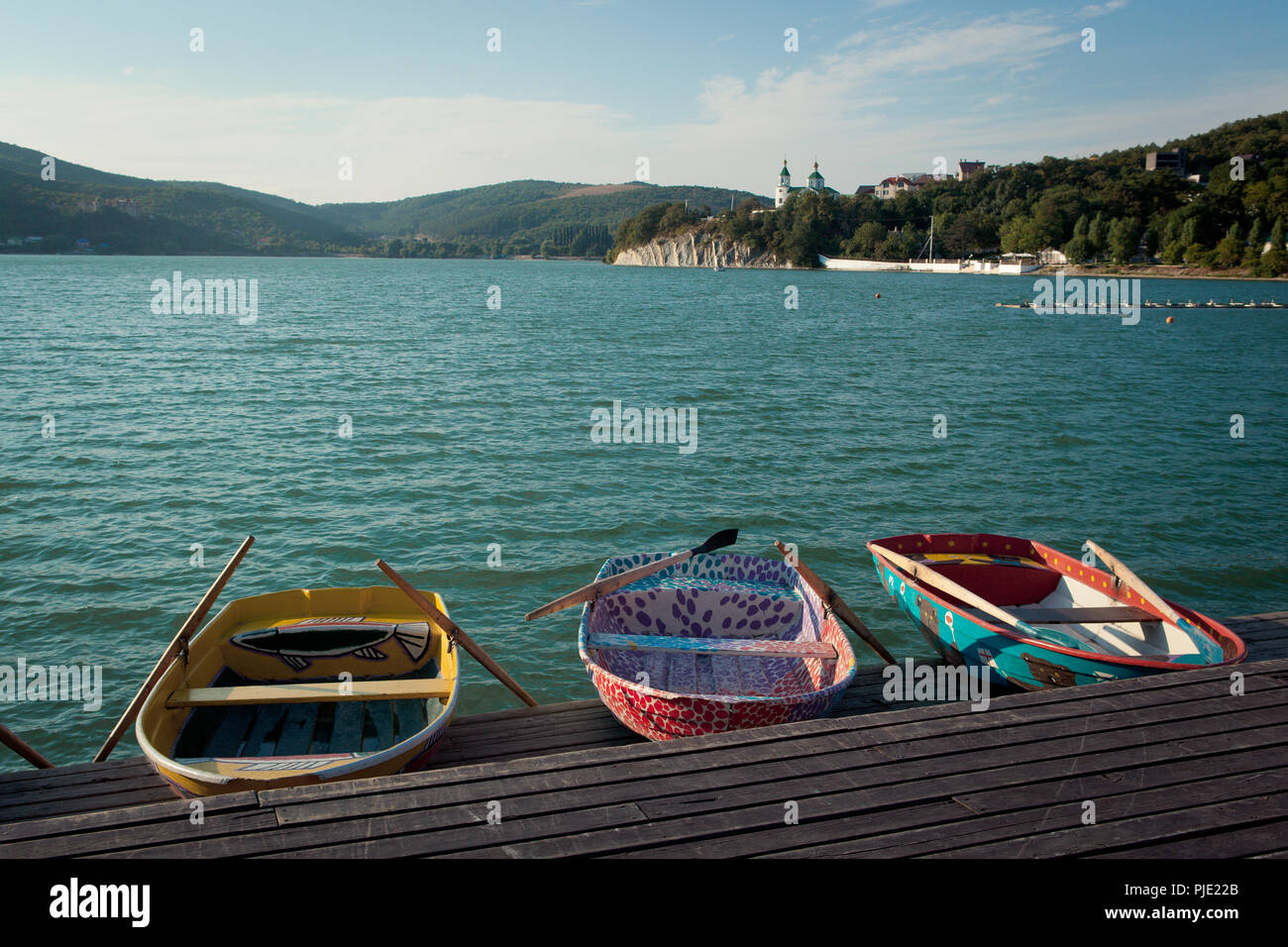 Abrau lake, Abrau Durso (Abrau Dyurso Stock Photo - Alamy