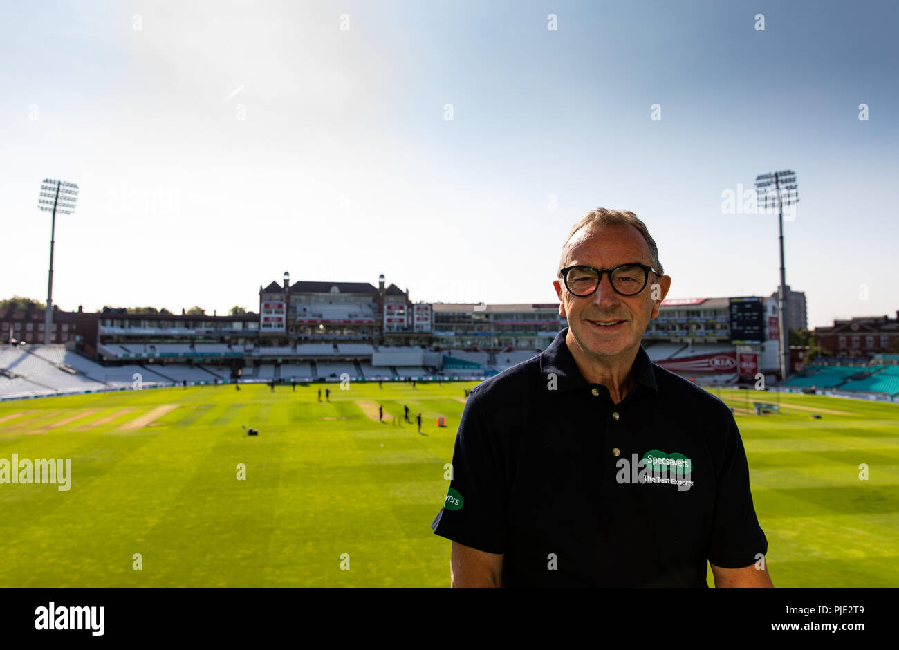 David 'Bumble' Lloyd poses for a photographer during a Specsavers event at the Kia Oval, London. PRESS ASSOCIATION Photo. Picture date: Thursday September 6, 2018. Photo credit should read: Steven Paston/PA Wire Stock Photo