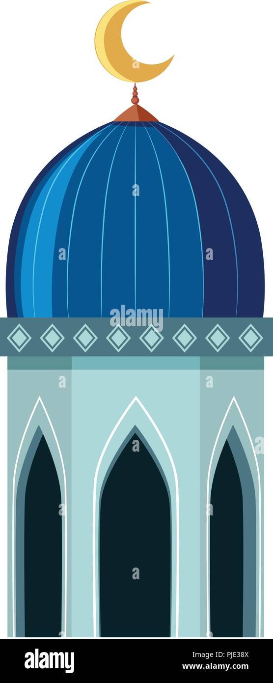 A mosque element on white background illustration Stock Vector Image ...